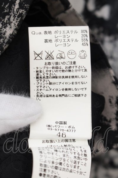 画像3: CIVARIZE / バックスカルプリントテーラードジャケット 46 ブラック O-24-09-29-014-CI-ja-YM-ZT323 (3)