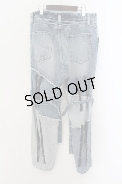 画像2: CIVARIZE / ワイドシルエットボンテージパンツ F インディゴ O-24-09-29-019-CI-pa-YM-ZT323 (2)