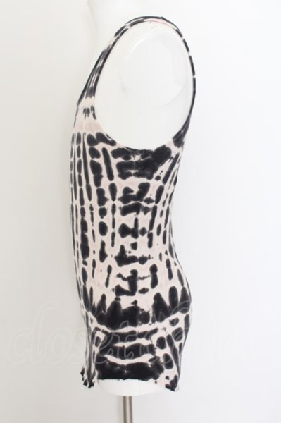 画像2: 上野商会 / タイダイ染めテレコタンクトップ S ピンクベージュ O-24-09-30-001-UE-to-YM-ZT214 (2)