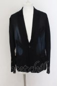 画像1: 【WINTERセール】KMRii / Overdye Crepe ジャケット 2 ブラックｘブルー O-24-09-30-007-KM-ja-YM-ZT302 (1)