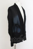 画像2: 【WINTERセール】KMRii / Overdye Crepe ジャケット 2 ブラックｘブルー O-24-09-30-007-KM-ja-YM-ZT302 (2)