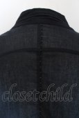 画像6: 【WINTERセール】KMRii / Overdye Crepe ジャケット 2 ブラックｘブルー O-24-09-30-007-KM-ja-YM-ZT302