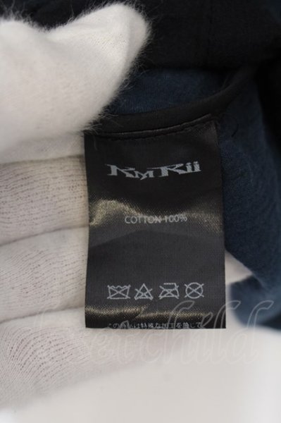 画像7: KMRii / Overdye Crepe ジャケット 2 ブラックｘブルー O-24-09-30-007-KM-ja-YM-ZT302 (7)