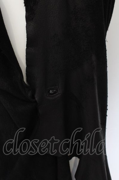 画像2: IFSIXWASNINE / ROSE　レザーベスト F ブラック O-24-09-30-011-IF-to-YM-ZT247 (2)