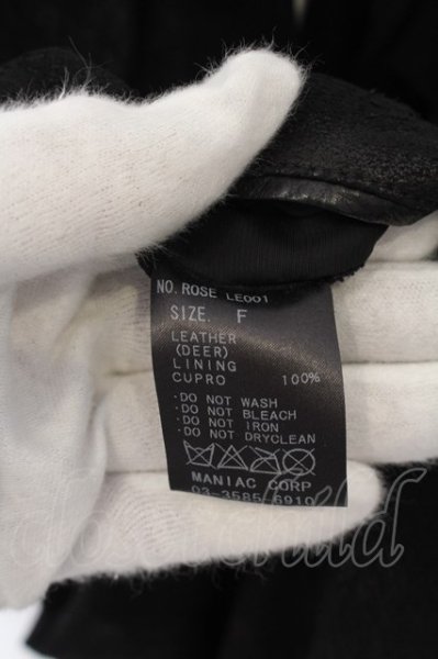 画像12: IFSIXWASNINE / ROSE　レザーベスト F ブラック O-24-09-30-011-IF-to-YM-ZT247 (12)