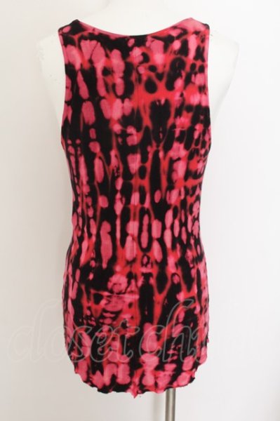 画像3: 上野商会 / タイダイ染めテレコタンクトップ S ピンクｘブラック O-24-09-30-002-UE-to-YM-ZT214 (3)