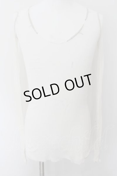 画像2: IFSIXWASNINE / WING WIRED/LSV/BP　フェザーカットソー 0（レディース） アイボリー O-24-10-10-024-IF-to-YM-OS (2)