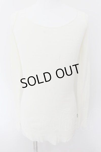 画像3: LGB / BACK CROSS FEATHER/LSC　バッククロスカットソー 1（レディース） クリームｘピンク O-24-10-10-031-LG-to-YM-OS (3)