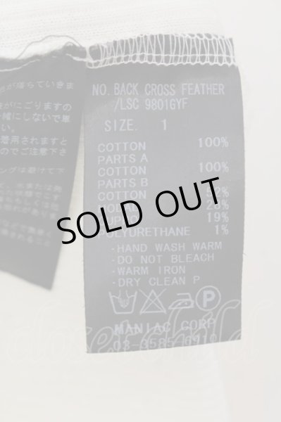 画像5: LGB / BACK CROSS FEATHER/LSC　バッククロスカットソー 1（レディース） クリームｘピンク O-24-10-10-031-LG-to-YM-OS (5)