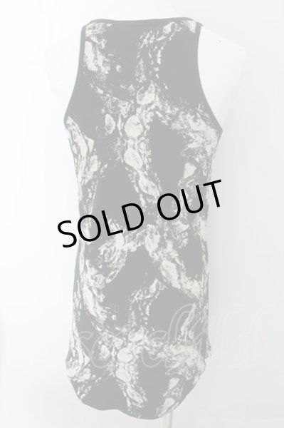 画像2: CIVARIZE / 蛇柄プリントタンクトップ＆LIPTシャツSET 44 ブラック O-24-10-10-032-CI-to-YM-OS (2)