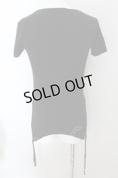 画像2: CIVARIZE / Determine サイドギャザーアイズTシャツ 44 ブラック O-24-10-10-034-CI-ts-YM-OS (2)