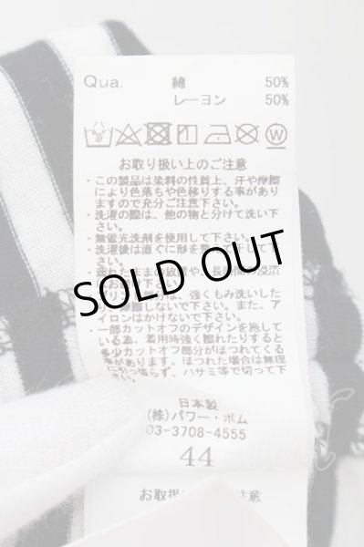 画像3: CIVARIZE / Ugly サイドギャザースカルギャザーアイス゛Tシャツ 44 ブラックxホワイト O-24-10-10-036-CI-ts-YM-OS (3)
