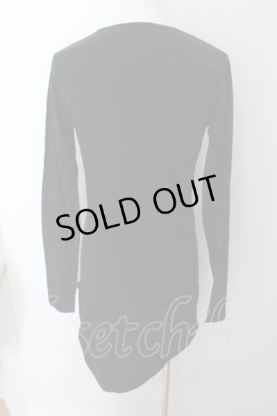 画像2: CIVARIZE / スカルプリントアシンメトリーカットソー 46 ブラック O-24-10-10-038-CI-to-YM-OS (2)