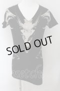 CIVARIZE / Sorcery羊スカルプリントロングTシャツ 44 ブラック O-24-10-10-041-CI-ts-YM-OS
