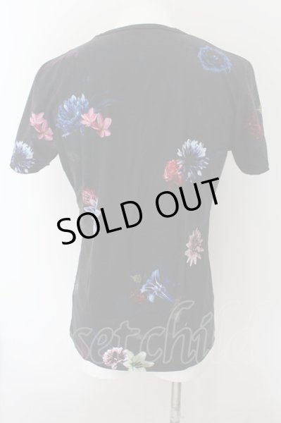 画像2: CIVARIZE / 転写スカルフラワーTシャツ 44 ブラック O-24-10-10-042-CI-ts-YM-ZT231 (2)