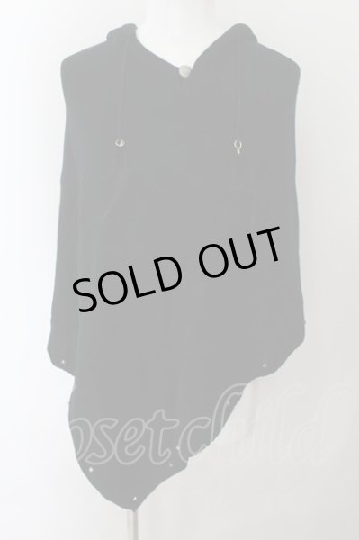 画像1: MIDAS / フェザーコードポンチョ  ブラック O-24-10-10-056-MI-to-YM-ZT089 (1)