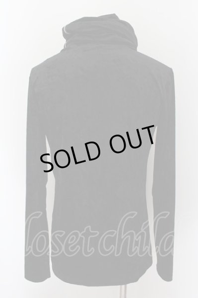 画像2: CIVARIZE / ベロアドレープジップタートル 44 ブラック O-24-10-10-059-CI-to-YM-OS (2)