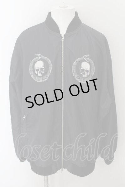 画像1: CIVARIZE / プリントサテンビッグブルゾン F ブラック O-24-10-10-065-CI-ja-YM-ZY (1)