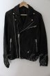 画像1: CIVARIZE / ベジタブルタンニングシープレザーダブルライダースジャケット 46 ブラック O-24-10-10-066-CI-ou-YM-ZS (1)