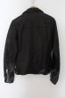 画像2: CIVARIZE / ベジタブルタンニングシープレザーダブルライダースジャケット 46 ブラック O-24-10-10-066-CI-ou-YM-ZS (2)