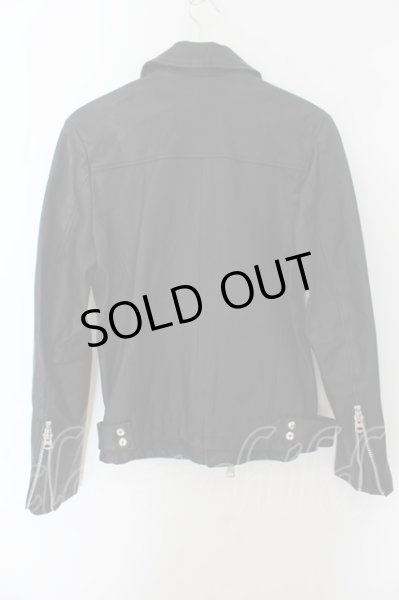 画像2: CIVARIZE / DoomゴートレザーWライダースジャケット 46 ブラック O-24-10-10-068-CI-ou-YM-OS (2)