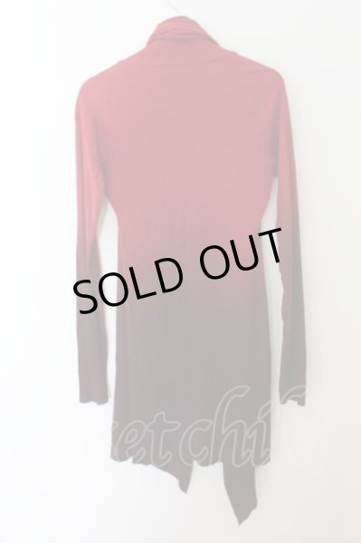 画像2: MIDAS / テレコグラデーションロングカーディガン 1 レッド O-24-10-10-070-MI-to-YM-ZT089 (2)