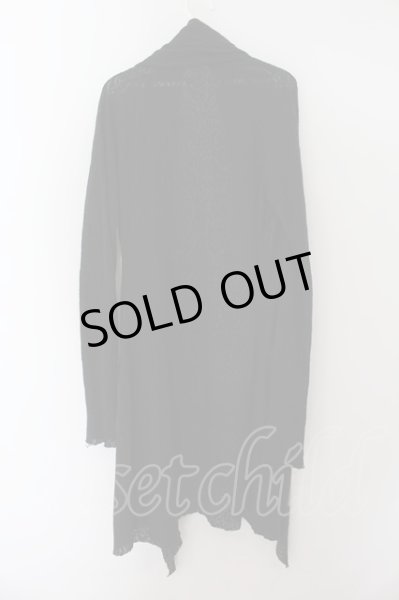 画像2: MIDAS / ゴシックニットジャガードシースルーカーディガン  ブラック O-24-10-10-071-MI-to-YM-ZT089 (2)