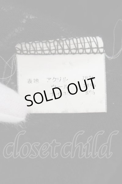 画像3: MIDAS / ゴシックニットジャガードシースルーカーディガン  ブラック O-24-10-10-071-MI-to-YM-ZT089 (3)