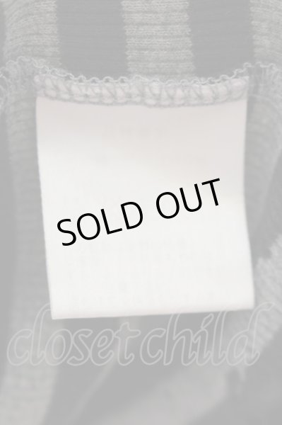 画像3: JURY BLACK / リブボーダーダメージタンクトップ 1 ブラックｘグレー O-24-10-10-081-JU-to-YM-ZT378 (3)