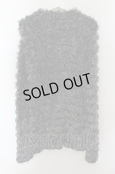 画像2: TORNADO MART / ワイルドMIXフェザーヤーンロングニットソー L ブラックMIX O-24-10-10-089-TO-to-YM-OS (2)