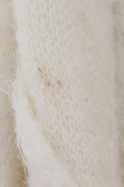 画像2: CIVARIZE / Siege接結フェザーヤーンフード付きニットガウン 44 ホワイト O-24-10-10-092-CI-to-YM-ZT092 (2)