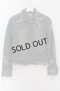 【WINTERセール】LGB / ヴィンテージダメージデニムジャケット Gジャン S(レディース） インディゴ O-24-10-10-096-LG-ja-YM-ZT231