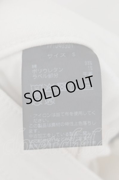 画像3: JURY BLACK / 顔料加工ストレッチスキニーデニムパンツ S ホワイト O-24-10-10-098-JU-pa-YM-OS (3)