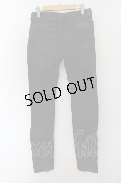 画像2: MIDAS / レイヤードウエストレースアップデニムパンツ M ブラック O-24-10-10-100-MI-pa-YM-OS (2)