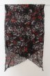 画像2: CIVARIZE / ワッシャーレオパードシフォンストール  ブラックxレッド O-24-10-10-104-CI-za-YM-OS (2)