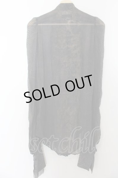 画像5: IFSIXWASNINE / TXS-4/W パイソンバルーン袖シャツ 1 ブラウンｘブラック O-24-10-10-006-IF-sh-YM-OS (5)