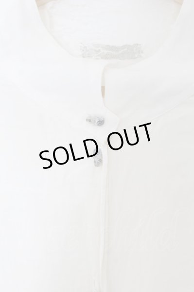 画像2: IFSIXWASNINE / TXS-4/W-LC バックレースバルーン袖シャツ 1（レディース） ホワイト O-24-10-10-007-IF-sh-YM-OS (2)