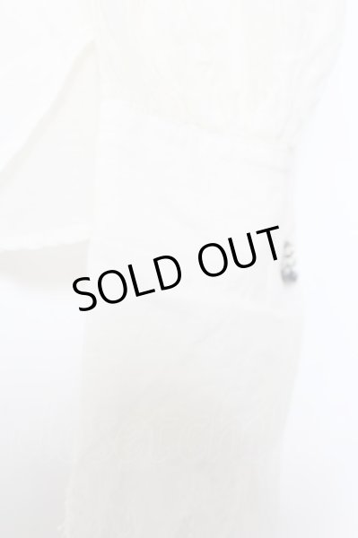 画像5: IFSIXWASNINE / TXS-4/W-LC バックレースバルーン袖シャツ 1（レディース） ホワイト O-24-10-10-007-IF-sh-YM-OS (5)