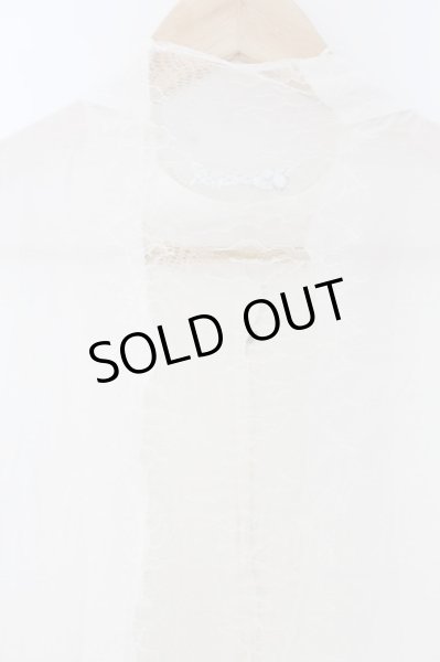 画像6: IFSIXWASNINE / TXS-4/W-LC バックレースバルーン袖シャツ 1（レディース） ホワイト O-24-10-10-007-IF-sh-YM-OS (6)