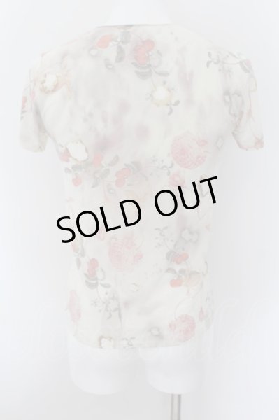 画像3: maxsix / スカルフラワープリントTシャツ S アイボリー O-24-10-10-009-ma-ts-YM-ZT057 (3)