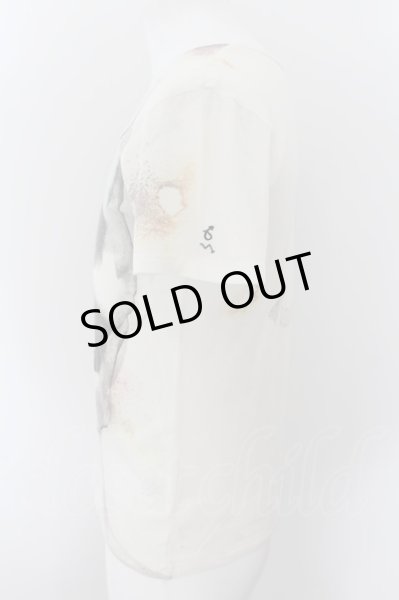 画像2: maxsix / スカルプリントTシャツ S アイボリー O-24-10-10-010-ma-ts-YM-OS (2)