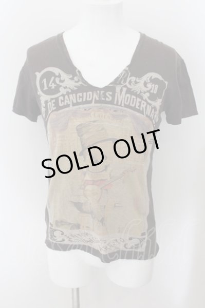 画像1: SHARE SPIRIT / ギタースカルTシャツ M ブラウン O-24-10-10-011-SH-ts-YM-OS (1)