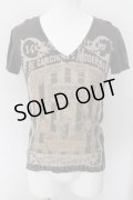 SHARE SPIRIT / スカルファミリーTシャツ S ダークブラウン O-24-10-10-013-SH-ts-YM-OS