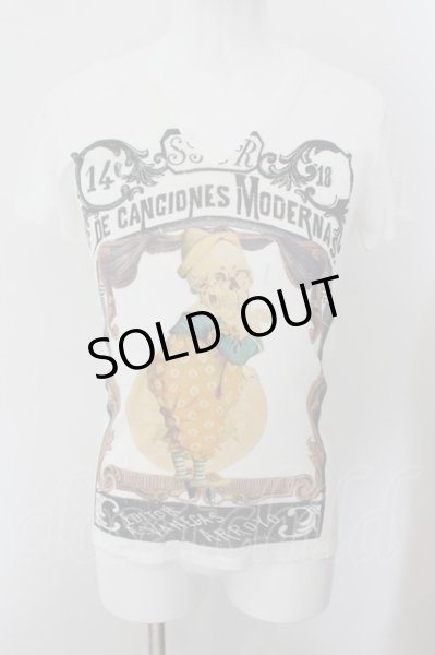 画像1: SHARE SPIRIT / サーカススカルTシャツ S ホワイト O-24-10-10-014-SH-ts-YM-ZT289 (1)