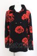 画像1: CIVARIZE / Hallucination薔薇総柄プルオーバーパーカー 46 ブラックxレッド O-24-10-11-032-CI-to-YM-OS (1)