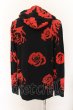 画像3: CIVARIZE / Hallucination薔薇総柄プルオーバーパーカー 46 ブラックxレッド O-24-10-11-032-CI-to-YM-OS (3)
