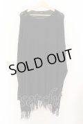 【WINTERセール】CIVARIZE / Extend フリンジドルマンニットソー F ブラック O-24-10-11-036-CI-to-YM-ZY