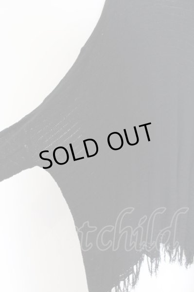 画像2: CIVARIZE / Extend フリンジドルマンニットソー F ブラック O-24-10-11-036-CI-to-YM-ZY (2)