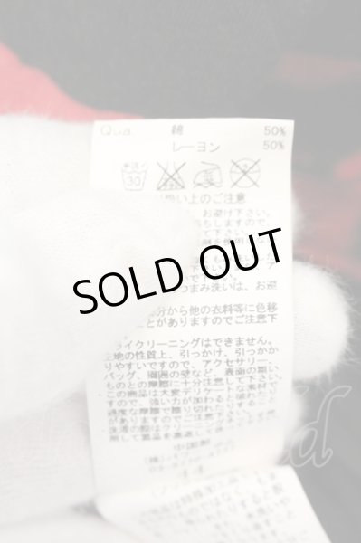 画像3: CIVARIZE / Fall薔薇プリントドレープ半袖Tシャツ 44 ブラックｘレッド O-24-10-11-041-CI-ts-YM-OS (3)