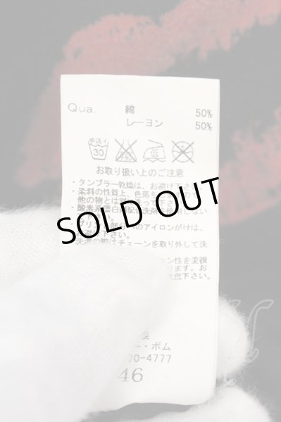 画像3: CIVARIZE / Various薔薇総柄ドレープカットソー 46 ブラックxレッド(掠れ) O-24-10-11-042-CI-to-YM-OS (3)